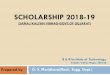 Scholarship 2018-19 (samaj kalyan vibhag-Govt.of gujarat)SCHOLARSHIP 2018-19 (SAMAJ KALYAN VIBHAG-GOVT.OF GUJARAT) Prepared by D. V. Moridhara(Mech. Engg. Dept.) B & B Institute of
