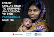 EVERY TO SURVIVE: AN AGENDA TO END PNEUMONIA DEATHS Global Action Plan for Pneumonia and Diarrhoea target: