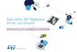 Sub-GHz RF Modules - STMicroelectronics · sub-GHz RF module and to supply the dongle • User manual UM1889 - SP1ML modules getting started guide with firmware upgrade and simple