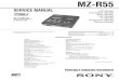 MZ-R55 - MiniDisc · 2002. 6. 24. · – 1 – MICROFILM MZ-R55 SERVICE MANUAL PORTABLE MINIDISC RECORDER SPECIFICATIONS US Model Canadian Model AEP Model UK Model E Model Australian