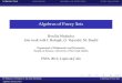 Algebras of Fuzzy Sets - FrontPagegeneralization: algebras of fuzzy sets (fuzzy power algebras)-results about homomorphisms, subalgebras, direct products very new results: special