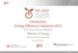 Introduction Energy Efficiency Indicators (EEI) · Building Energy Code (BEC) Standard Offer Program (SOP) ... - EGAT 06/07/2015 Building energy and economic data ... Data on off