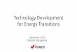 Technology Development for Energy Transitions2 Flush Drums Solvent tank Electric and DCS room Incinerator Stripper CCUS Potential *Source: Global Status of CCS 2019 (Global CCS institute)