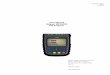 User Manual Megger MPQ1000 PQ Analyzer · The Megger MPQ1000 PQ Analyzer is a hand-held, eight-channel analyzer capable of performing functions on four AC/DC voltages and four current