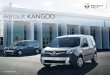 Renault KANGOO · 2019. 10. 16. · (3-pin plug cable)* Home / Office 2.3kW/10A 17 hours Occasional slow charging. *Requires additional purchase of a EVSE cable. Home / Office 3.3kW/14A