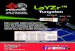 Tungsten - ckworldwide.com20452%20-%20LaYZr%E2%84%A2%20… · Tungsten New LaYZr™ (1.5% Lanthanum, 0.08% Yttrium, 0.08% Zirconium) Tungsten, (color-coded Chartreuse) is non-radioactive
