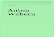 188-1945 Anton Webern - Gerhard Fischer · Anton Webern. Publikation der Wienbibliothek zur Ausstellung mit Abdruck des Essays von »daidalos« (Gerhard Fischer): Blüten, Felsen,