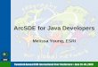 ArcSDE for Java Developersdownloads.esri.com/support/documentation/other_/uc2000/... · 2000. 8. 9. · C-API functionality not provided in Java API – Operations on old Logfile