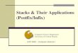 Stacks & Their Applications (Postfix/Infix)€¦ · Computer Science Department University of Central Florida Stacks & Their Applications (Postfix/Infix) COP 3502 – Computer Science