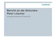 Bericht an die Aktionäre Peter Löscher...80 Volt Batterie-Betrieb 30 A Stromstärke Geschäftsjahr 2008: Siemens steigert Nettogewinn um fast die Hälfte in Mio. EUR (fortgeführte