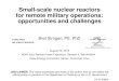 Small-scale nuclear reactors for remote military operations ... Small-scale nuclear reactors for remote