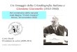 Un Omaggio della Cristallografia Italiana a Giordano ...Un Omaggio della Cristallografia Italiana a Giordano Giacomello (1910-1968) Carlo Mealli Presidente in carica (2009-2011) e-mail: