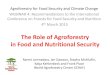 The Role of Agroforestry in Food and Nutritional Security...Vangueria infausta Vitex doniana Adansonia digitata Ziziphus mauritiana Domestication of indigenous fruits of Southern Africa