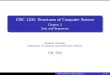 CISC 1100: Structures of Computer Sciencecschweikert/cisc1100/ch02h.pdf · CISC 1100: Structures of Computer Science Chapter 2 Sets and Sequences Fordham University Department of