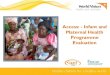 Homepage | World Vision International Health Evaluation and AIM... · (n1=82, 112=266, n3=127) Baseline (nl) Midterm (n2) ... and nutritional status Substantial improvements in access