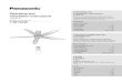 Operating and - Panasonic · PDF file Ketatkan Skru Bilah Kipas dengan kukuh menggunakan pemutar skru. (250-300 N•cm) ... Ketatkan Bolt dan Nat pada Plat Takal menggunakan sepana