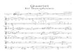 Quartetlibrary.newmusicusa.org/files/4099/Saxophone Quartet PARTS.pdf · Quartet poco cantabile Joelle Wallach 1 (TIME) I cantabile cantabile 8va 8va. 97 baritone poco 92 87 poco