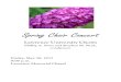 Spring Choir Concert Choirs program.pdfSpring Choir Concert Lawrence University Choirs Phillip A. Swan and Stephen M. Sieck, conductors Friday, May 26, 2017 8:00 p.m. Lawrence Memorial