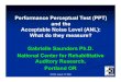 Performance Perceptual Test (PPT) and the Acceptable ......IHCON, August 14th 2008 Gabrielle Saunders Ph.D. National Center for Rehabilitative Auditory Research, Portland OR Performance