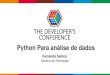 Python Para análise de dados - Cloud Object Storage · 2019. 5. 17. · Globalcode –Open4education Pandas Pandas é uma biblioteca Python de código aberto para análise de dados