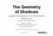 The Geometry of Shadowsinfo-fp.uned.es/biblioteca/Workshop/ponenciasWorkshoppdf/... · 2006. 10. 26. · Legally Populating Your Institutional Repository Madrid, 19 th October 2006