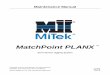 MatchPoint PLANX...MatchPoint PLANX Servo-Driven Jigging System Maintenance Manual MiTek Machinery Division 301 Fountain Lakes Industrial Drive St. Charles, MO 63301 Phone: 800-523-3380