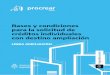 Bases y condiciones para la solicitud de créditos ... · del Programa Crédito Argentino del Bicentenario para la Vivienda Única Familiar, destinado a ampliación de la vivienda
