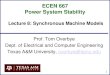 ECEN 667 Power System Stability3uuiu72ylc223k434e36j5hc-wpengine.netdna-ssl.com/wp...ECEN 667 Power System Stability 1 Lecture 8: Synchronous Machine Models Prof. Tom Overbye Dept