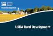 USDA Rural Development - DNR · 2019. 9. 16. · USDA (United States Department of Agriculture) Rural Development Overview Author: United States Department of Agriculture Rural Development