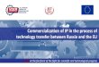 Commercialization of IP in the process of technology transfer … · 2020. 3. 17. · Commercialization of IP in the process of technology transfer between Russia and the EU . 1932