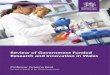 Review of Government Funded Research and Innovation in …...in UK and EU funding, it was timely for the Welsh Government to commission a review of Government-funded research and innovation