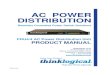 DISTRIBUTION AC POWER - Thinklogical · PDU 4/4 Power Distribution Unit is an AC Power Switch that remotely controls the power to eight separate devices per unit. Eight individually-controlled