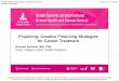 Financing: Creative Financing Strategies for Cancer Treatment · 2020. 11. 17. · Households that use distressed financing for their breast cancer care in India in 2012 55% who used