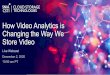 How Video Analytics is Changing the Way We Store Video...2020/12/02  · 1 | ©2020 Storage Networking Association. All Rights Reserved. How Video Analytics is Changing the Way We