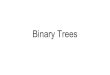 Mount Holyoke College | - Binary Trees · 2015. 11. 24. · Tree traversals: pre-order, in-order, post-order. Binary Tree Data Structure. ... Chapter 9 of the Michael Main Data Structures