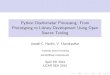 Python Disdrometer Processing: From Prototyping to Library Development Using … · 2020. 1. 6. · Python Disdrometer Processing: From Prototyping to Library Development Using Open