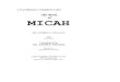 MICAH - الكتـاب المقـدس + Holy Bible · 2019. 2. 1. · 1 A PATRISTIC COMMENTARY The Book of MICAH FR. TADROS Y. MALATY 2005 Initial edition Translated by DR. GEORGE