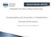 Sustainability and Innovation in Desalination Corrado Sommariva C/Sustainability and... · 2009. 11. 12. · requirements for SWRO is 1.2-1.5 kwh/m3. 20 4.5 0 1.5 0 0.50 5 10 15 20