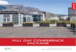 FULL DAY CONFERENCE PACKAGE · CTICC |Full Day Conference Package Package Includes: • One plenary room venue hire, excluding catering area • Registration station • Arrival coffee,