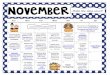 November Make the days count! - Homeschool Share · 2013. 10. 25. · Geography Willie onnections Mickey Mouse debuted in 1928. and read about Walt Disney! National low agpipes Day