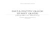 DATA ENTRY QUICK START GUIDE - World Agroforestryapps.worldagroforestry.org/research-methods/sites... · Abstract This is a quick start guide for using CSPro software to do data entry