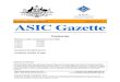 No. A043/10, Tuesday, 18 May 2010 Published by ASIC ASIC … · 2019. 1. 4. · ASIC GAZETTE Commonwealth of Australia Gazette A043/10, Tuesday, 18 May 2010 Notices under Corporations