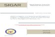 SIGAR · 2018. 8. 30. · For more information, contact SIGAR Public Affairs at (703) 545-5974 or sigar.pentagon.ccr.mbx.public-affairs@mail.mil. WHAT THE AUDIT REVIEWED On December