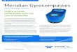A Teledyne Marine Product Datasheet Meridian Gyrocompasses · 2019. 4. 5. · gyro system. The Meridian can also be used as a retrofit unit. For simple installation the Meridian offers