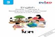 English - aralinnatin.com · Module on Reading and Writing Short Vowel Sounds in CVC Pattern! This module was collaboratively designed, developed and reviewed by educators both from