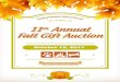 A Note of Thanks! TT Program.pdf · 2017. 10. 17. · A Note of Thanks! We would like to thank our volunteers and supporters for their generosity for making our annual Fall Auction