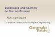 Subspaces and sparsity on the continuum - ENSEEIHTdobigeon.perso.enseeiht.fr/SPARS2019/Davenport_SPARS... · 2019. 7. 15. · Justin Romberg Zhihui Zhu Michael Wakin. Traditional
