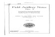 Field artillery notes No 5 - Bulletpicker Artillery Notes 5.pdf¢  FIELD ARTILLERY NOTES NO. 5. WAR DEPARTMENT,