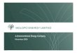 A Unconventional Energy Company - WebLinkclients.weblink.com.au/news/asx_pdf_loader.asp?articleID=... · MOLOPO ENERGY CANADA LIMITED Summary Molopo Energy is a A$300 million market