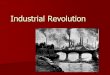 Industrial Revolution - Spring Grove Area School District...Industrial Revolution War of 1812 brought great economic changes to the United States –Most Americans did not want to